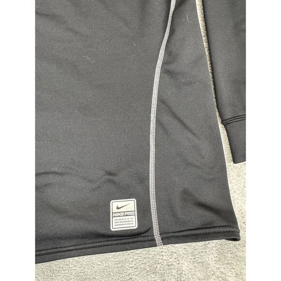 Nike Pro Combat Long Sleeve T Shirt Men's Size 2XL XXL Black - Picture 4 of 13